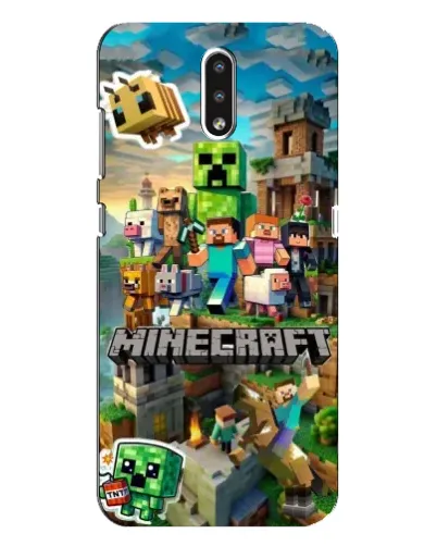 Чехол для Nokia 2.3 с картинкой «Замок Minecraft»