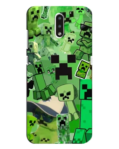Чехол для Nokia 2.3 с картинкой «Криперы Minecraft»