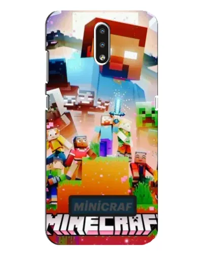 Чехол для Nokia 2.3 с картинкой «Minecraft герои игры»