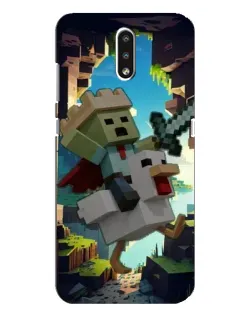 Чехол для Nokia 2.3 с картинкой «Стив и гусь»