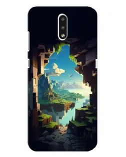 Чехол для Nokia 2.3 с картинкой «Вид из пещеры»