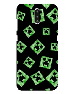 Чехол для Nokia 2.3 с картинкой «Паттерн с криперами»
