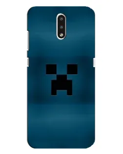 Чехол для Nokia 2.3 с картинкой «Крипер текстура»