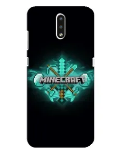 Чехол для Nokia 2.3 с картинкой «Minecraft Diamond лого»