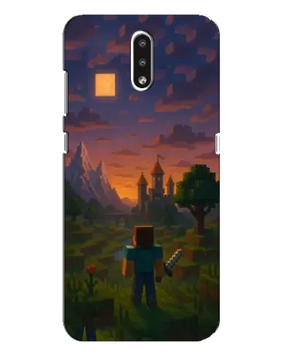 Чехол для Nokia 2.3 с картинкой «Стив у башни»