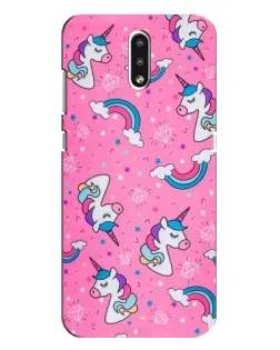 Чохол для Nokia 2.3 з картинкою «Unicorn паттерн рожевий»