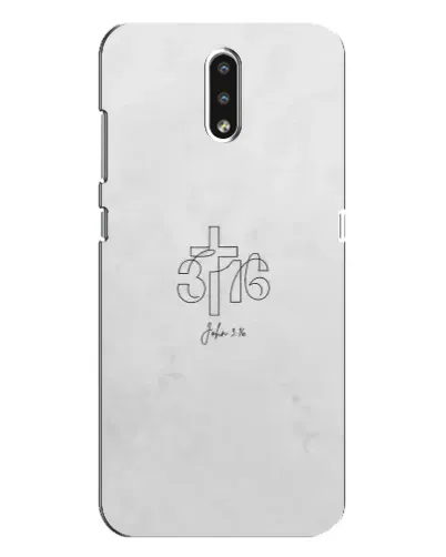 Чохол для Nokia 2.3 з картинкою «Івана 3:16 Хрест»