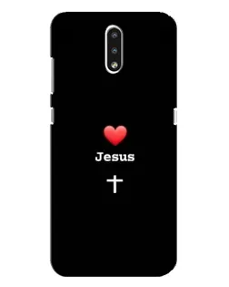 Чохол для Nokia 2.3 з картинкою «Серце - Jesus»