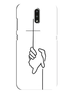 Чохол для Nokia 2.3 з картинкою «Рука тримає»