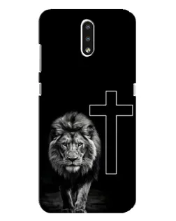 Чохол для Nokia 2.3 з картинкою «Лев та Хрест»