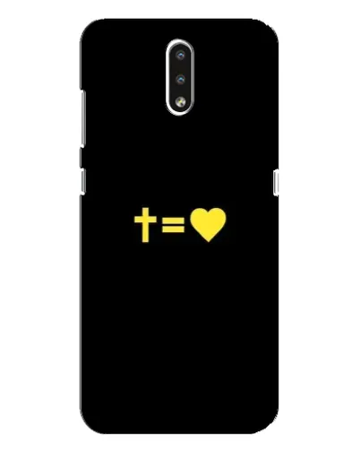 Чохол для Nokia 2.3 з картинкою «Серце та Хрест»