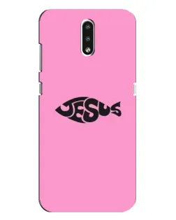 Чохол для Nokia 2.3 з картинкою «Рожевий символ Jesus»