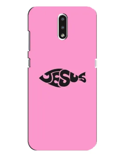 Чохол для Nokia 2.3 з картинкою «Рожевий символ Jesus»