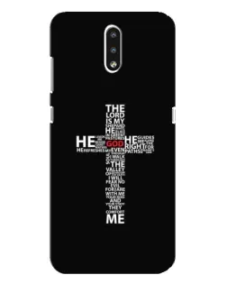 Чохол для Nokia 2.3 з картинкою «Текстовий хрест»