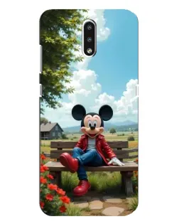 Чохол для Nokia 2.3 з картинкою «Міккі на лавці»