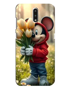 Чохол для Nokia 2.3 з картинкою «Міккі з тюльпанами»