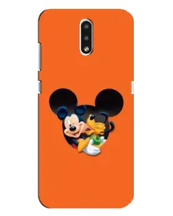 Чохол для Nokia 2.3 з картинкою «Серце Міккі Мінні»