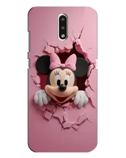 Чохол для Nokia 2.3 з картинкою «Мінні крізь стіну»