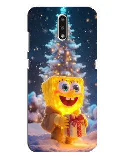 Чохол для Nokia 2.3 з картинкою «Різдвяний Спанч Боб»