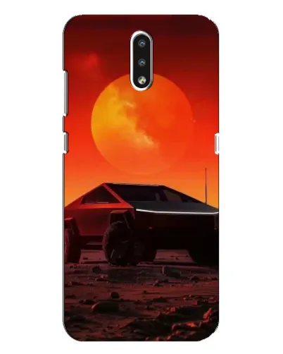 Чехол для Nokia 2.3 с картинкой «Cybertruck на Марсе»