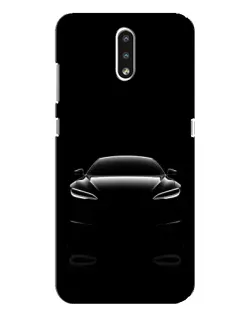 Чехол для Nokia 2.3 с картинкой «Силуэт Tesla Night»