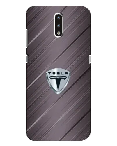 Чехол для Nokia 2.3 с картинкой «Металлическая текстура Tesla»