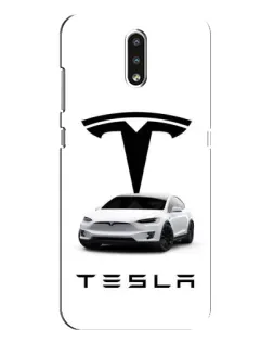 Чехол для Nokia 2.3 с картинкой «Tesla White Style»