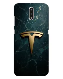 Чехол для Nokia 2.3 с картинкой «Мраморная Tesla Gold»