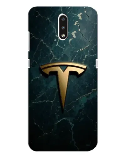 Чехол для Nokia 2.3 с картинкой «Мраморная Tesla Gold»