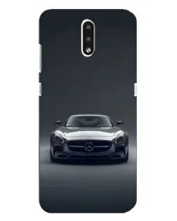Чехол для Nokia 2.3 с картинкой «Mercedes на черном»