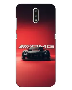 Чехол для Nokia 2.3 с картинкой «Mercedes AMG — красная линия»