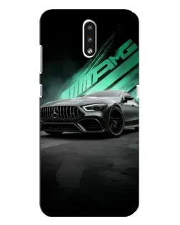 Чехол для Nokia 2.3 с картинкой «Темный Mercedes AMG»