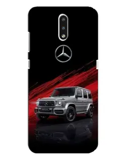 Чехол для Nokia 2.3 с картинкой «Mercedes G-Class красный»