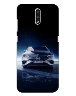 Чехол для Nokia 2.3 с картинкой «Ночной Mercedes EQ»