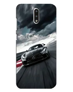 Чехол для Nokia 2.3 с картинкой «Гоночный Mercedes AMG»
