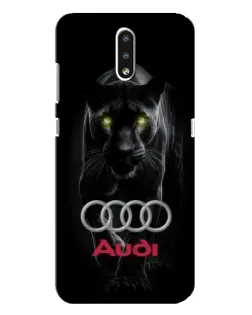 Чехол для Nokia 2.3 с картинкой «Пантера и Audi»
