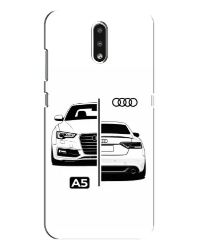 Чехол для Nokia 2.3 с картинкой «Audi — контрастный дизайн» Чехол для Nokia 2.3 с картинкой «Audi — контрастный дизайн»