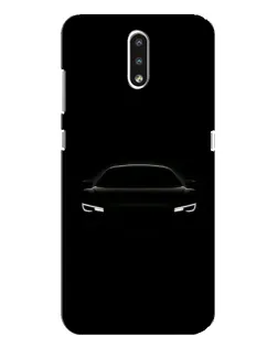 Чехол для Nokia 2.3 с картинкой «Взгляд Audi в темноте»