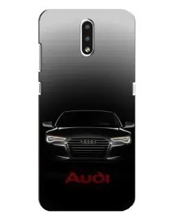 Чехол для Nokia 2.3 с картинкой «Audi — градиентный контур»