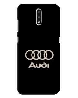 Чехол для Nokia 2.3 с картинкой «Audi — золотой логотип»