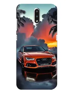 Чехол для Nokia 2.3 с картинкой «Audi — закат»