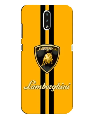 Чехол для Nokia 2.3 с картинкой «Lamborghini Stripe желтый»