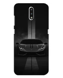 Чехол для Nokia 2.3 с картинкой «Lamborghini симметрия дорог»