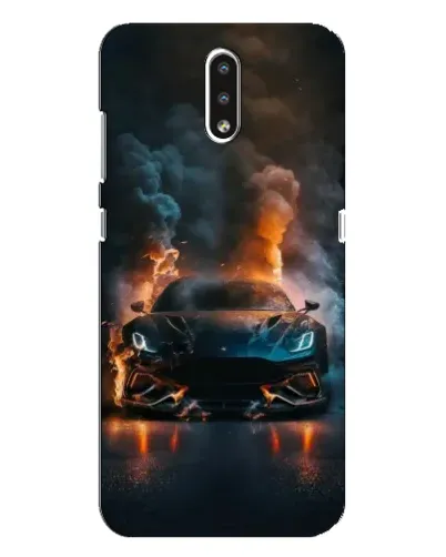 Чехол для Nokia 2.3 с картинкой «Lamborghini дымная эстетика»