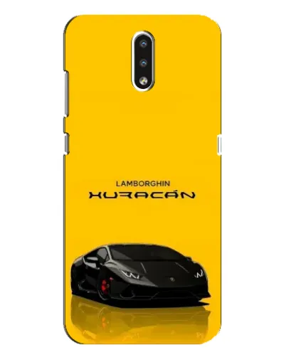 Чехол для Nokia 2.3 с картинкой «Lamborghini Huracan черный»