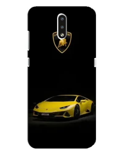 Чехол для Nokia 2.3 с картинкой «Lamborghini желтый акцент»