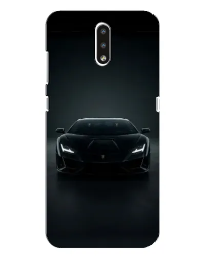Чехол для Nokia 2.3 с картинкой «Черный Lamborghini Aventador»