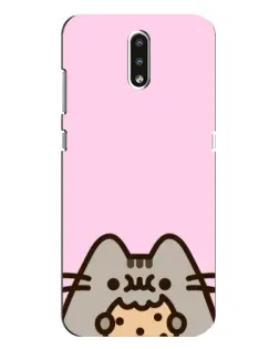 Чехол для Nokia 2.3 с картинкой «Pusheen и печенье»
