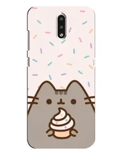 Чохол для Nokia 2.3 з картинкою «Пушин з кексом»