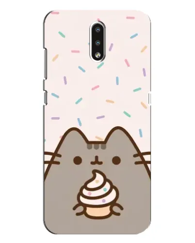 Чехол для Nokia 2.3 с картинкой «Пушин с кексом»